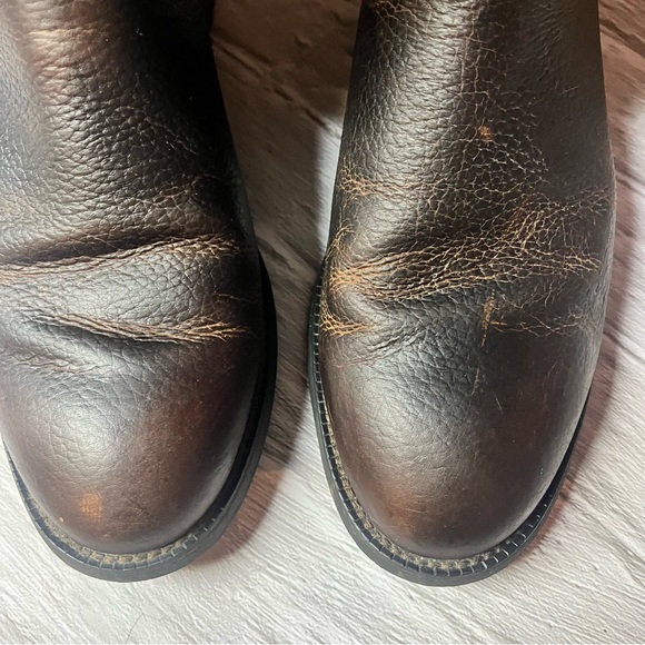 Ariat Western Cowboy Heritage Roper Boots Distressed Brown - Picture 6 of 15